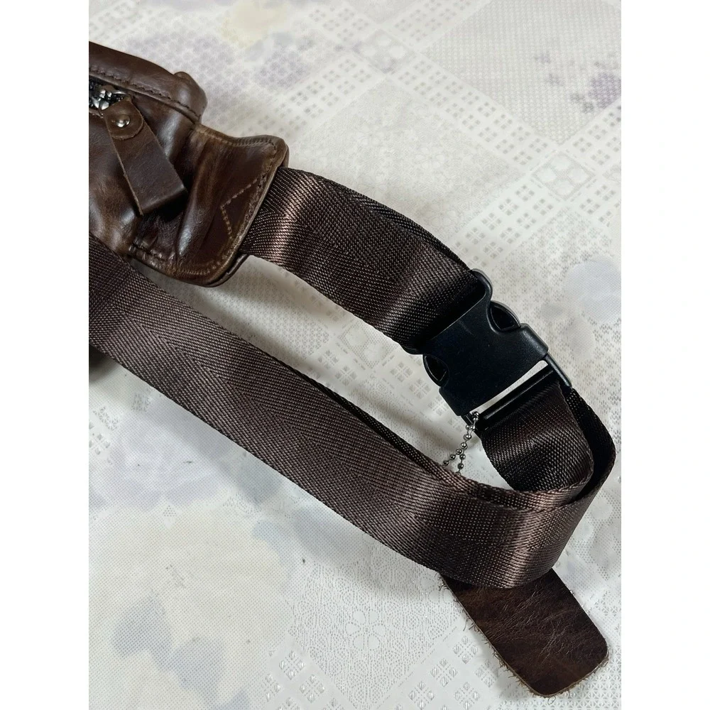 Magic1997 Mens Vintage Leathers Fanny Packs Genuine‎ 6 Pockets Slim Waist